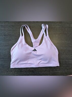 Adidas Lilac Light Support Sports Bra Size XL C-D